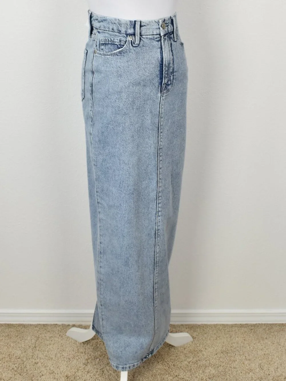 Good American Uniform Maxi Skirt NEW - 0/25 - Picture 10 of 13